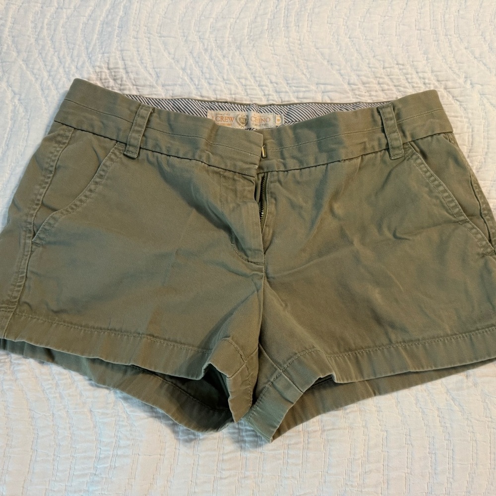 J. Crew olive green 3” inseam short
